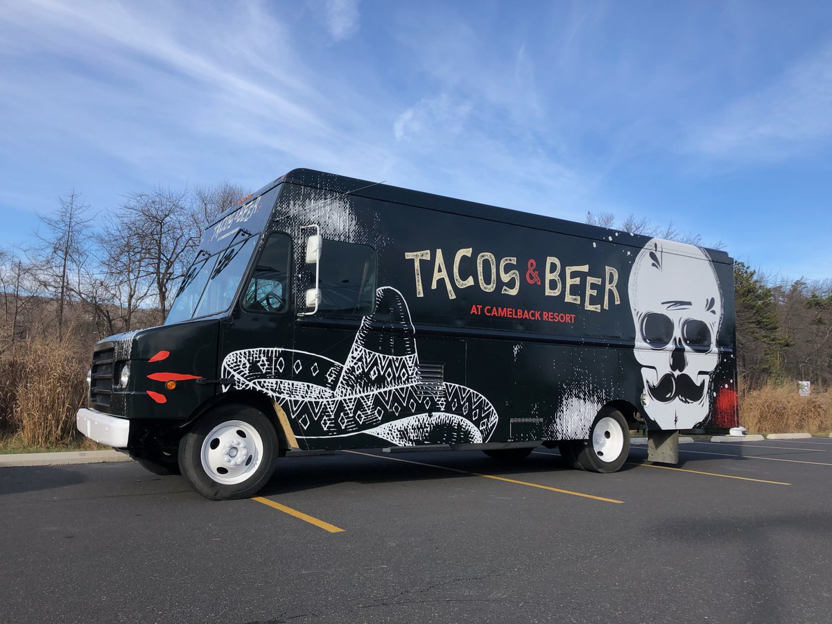 NEW THIS SEASON! “Tacos and Beers” food truck located at the wavepool this winter. Home-made delicious tacos and more! Be sure to check it out! 🌮 🍻