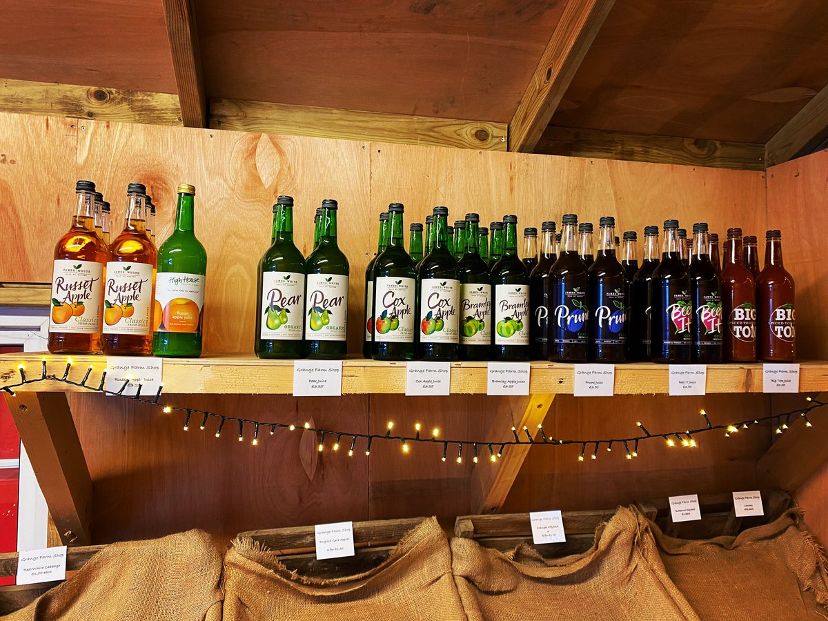 grangefarmshop2's tweet photo. Order you favourites from @hillfarmoils @bigtomtomato @hodmedods and @jameswhitedrink as well as your Xmas fruit and veg. Why not pick up your Xmas tree too? 5ft-10ft available! https://t.co/YMeowzPg1X