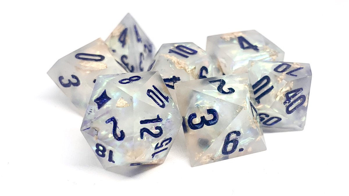 _dancinglights's tweet photo. 💙✨The Luzon Beacon ✨💙

I know this is the third picture in a row I’ve posted if this set but I’m obsessed with them. Can you blame me?

#handmadedice #polyhedraldice #criticalrole #ttrpg #nat20 #dnd5e #dnd
#diceporn #dungeonsanddragons #dicemaker #d20 #5e #dicegoblin https://t.co/rJdmXcy9Sq
