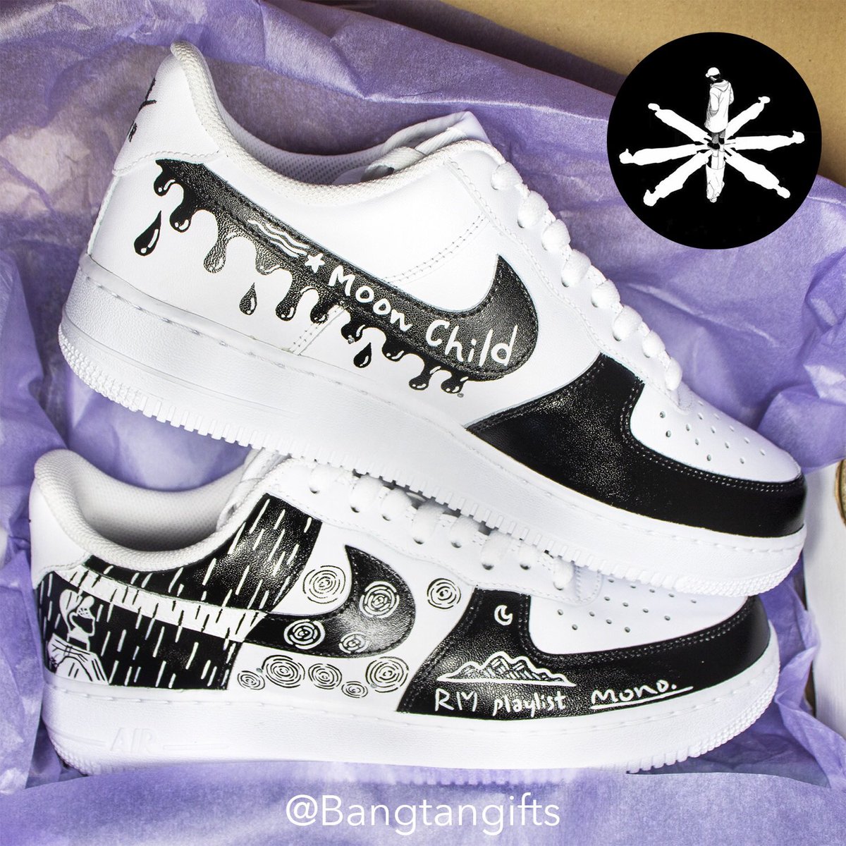 bts custom air force 1