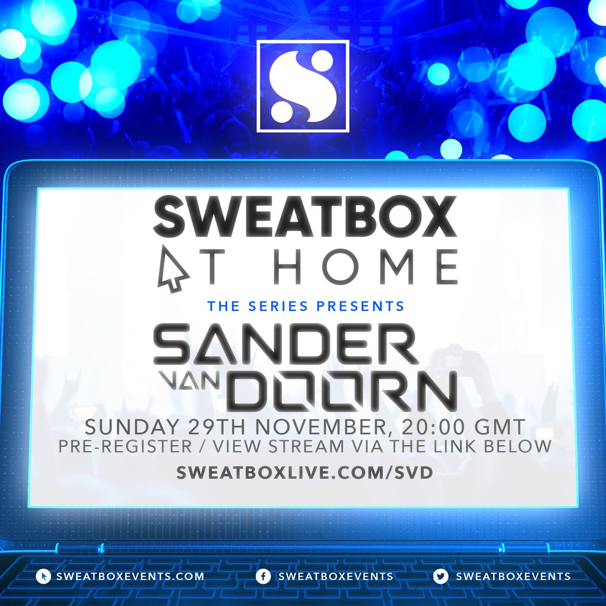 SweatBoxEvents's tweet photo. Tomorrow night, 8PM GMT (UK)/9PM CET...

We bring you a @SandervanDoorn live stream to get you ready for the week ahead.

Sign up here: https://t.co/KJxnmrASk5 https://t.co/G3RehWNnrU