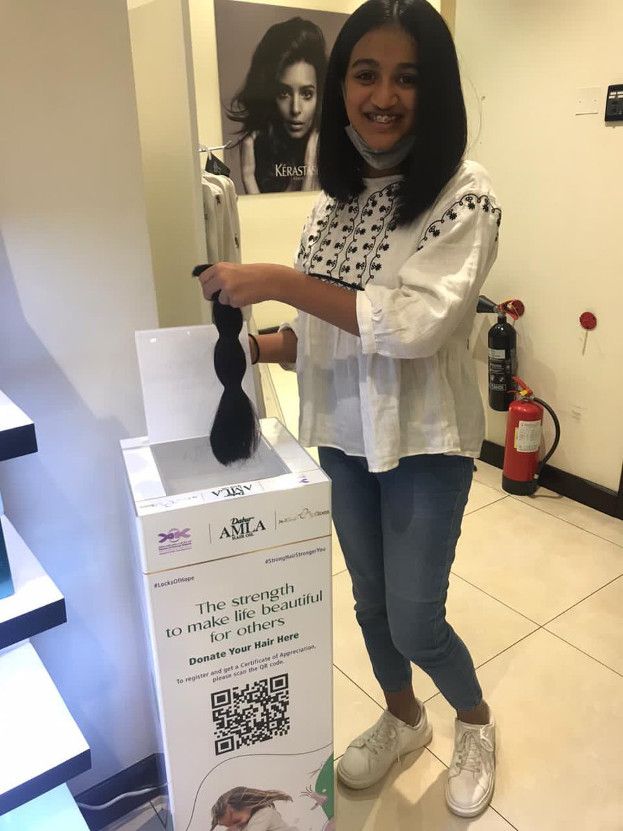 vbmundada's tweet image. Swarali’s birthday wish....to donate her hair! So proud of her!! #noblecause #DaburAmla #FOCP #BeatCancerTogether #BreastCancerAwarenessMonth