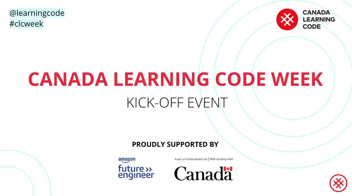 We are PUMPED to kick off Canada Learning Code Week with some amazing educators across Canada today! We have teachers tuning in from: 
🇨🇦 Kamloops, BC
🇨🇦 Fort McMurray, AB
🇨🇦 Regina, SK
🇨🇦 Thunder Bay, ON
🇨🇦 Stellarton, NS

AND MORE! 

#clcWeek #ComputerScience