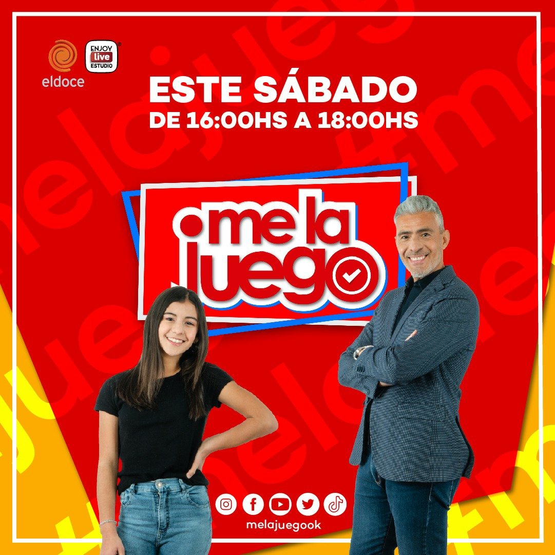 melajuegook's tweet photo. ¡Poné la alarma porque a las 16:00 HS llega el clásico de tus sábados!
Hoy nos visitan @sanjavierok y #DosCabezas 

📺 Sábados a las 16:00 HS por @eldoce
🎤 @cristianwbazan &amp; Mili Bazán
💥 Produce: @enjoylivestudio
Dirección y edición @delcampopablo

#teledelalinda #teledelabuena https://t.co/gNxSSuoZsU