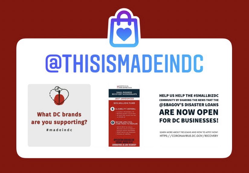 MarkusforDC's tweet photo. Getting some pretty good suggestions on Instagram too! Follow https://t.co/V5iHUf1KcN, check them out and suggest some of your favorites! #shopsmall #shoplocal #buyblack #madeindc https://t.co/bsJN1NP427