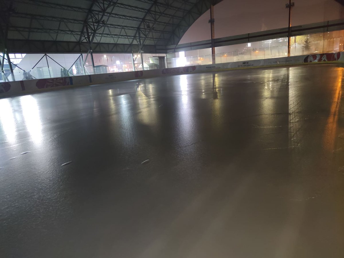 Winter is coming to town #Skopje #Macedonia as do finally the safety nets after several years. Little 🏒 progress due great 😷 pandemic! Stay tuned #hockey #IceHockey #icerink