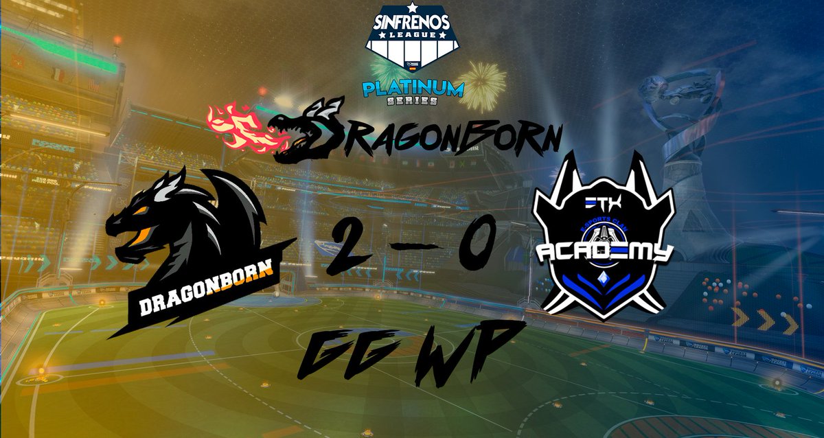 DragonBornRL's tweet photo. Volvemos fuertes con una victoria en la 8ª Jornada de la @Sinfrenosleague !
GG WP para @Eternal__Exodus Academy B que han jugado un partidazo!! Suerte en lo que resta de la #PlatinumSeries5!
#GoDragonBorn 🔥🔥🔥 https://t.co/tNvwja3GPY