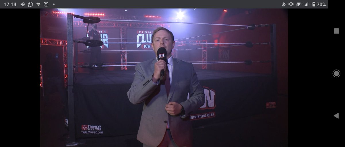 Dougie_W79's tweet photo. It's been a while you handsome bastard!! @Simon_Cassidy1 @InsaneChampWres #HWFG #1FALL https://t.co/qlxnQmeHpM