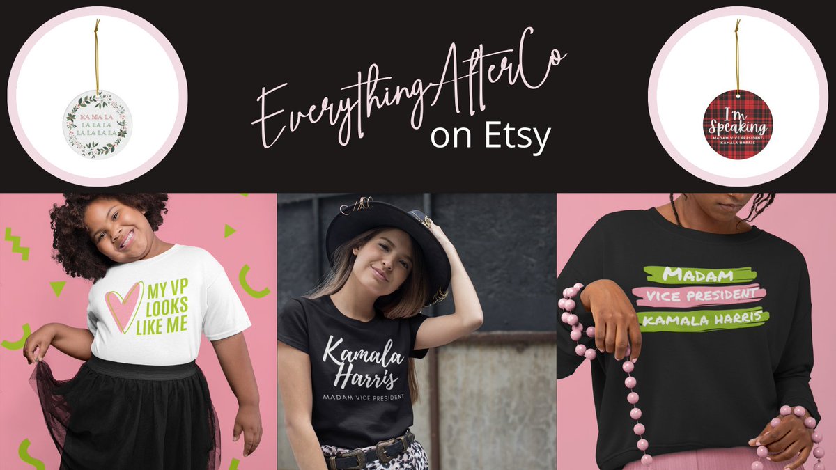 every_after's tweet photo. @KamalaHarris My family would love for you all to check our small business out! (I may have gotten super excited with the election results!) #SmallBusiness @Etsy 

My Store: https://t.co/NftaJepbUZ https://t.co/9Tp8navhpk