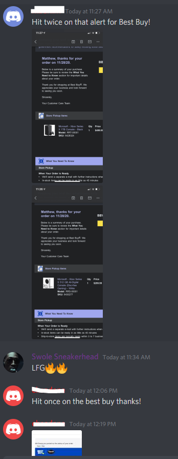 3 Consoles Copped today from instant alert when Bestbuy Restocked!

Hundreds made in a few minutes from our FREE group!

We aren't just here looking out for ourselves... we only succeed when y'all do.. like this !!❤️