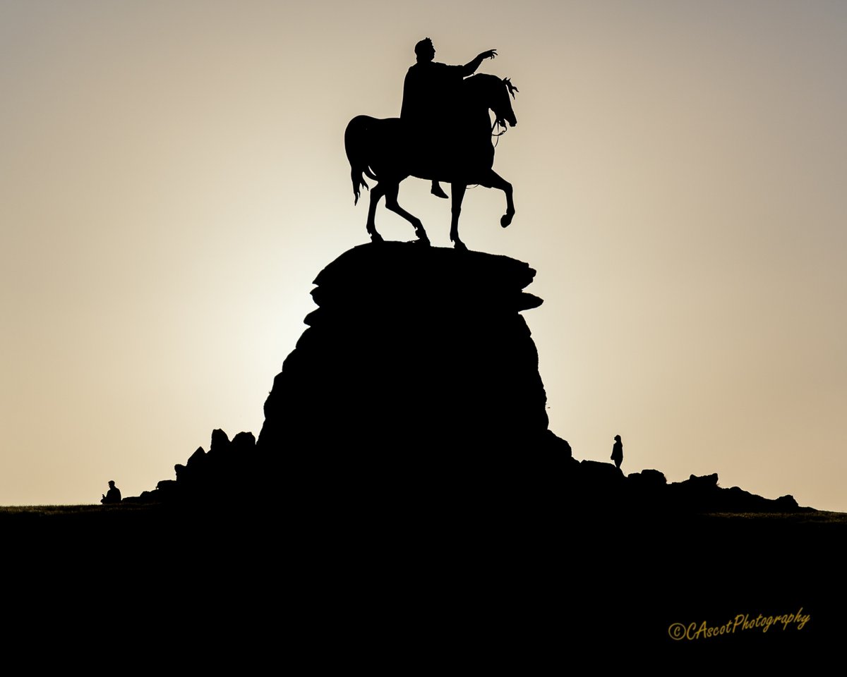 Statue of King George III (Mad King George) riding his horse without stirrups (akin to the Equestrian Statue of Marcus Aurelius in Rome). Hand pointing towards his favourite residence (Windsor Castle).
Known locally as the Copper Horse in <a href="/WindsorGtPark/">Windsor Great Park</a>