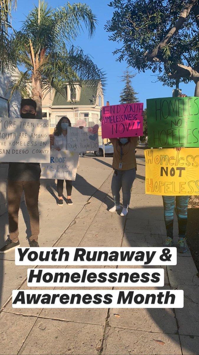 sdyouthservices's tweet photo. November is National Runaway Prevention and Homeless Youth Awareness Month. Did you know that there are more than 1,500 youth living on the streets of San Diego each  night? No #youth deserve to be #homeless. Help us raise awareness. More info at https://t.co/ESMpDGXb1g. https://t.co/B1LZZ2DYWl