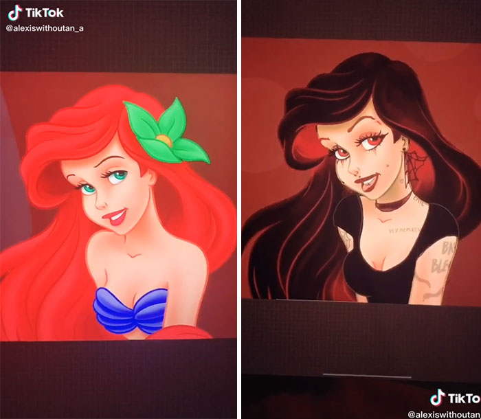 Artist Gives Disney Princesses Modern Makeovers on TikTok