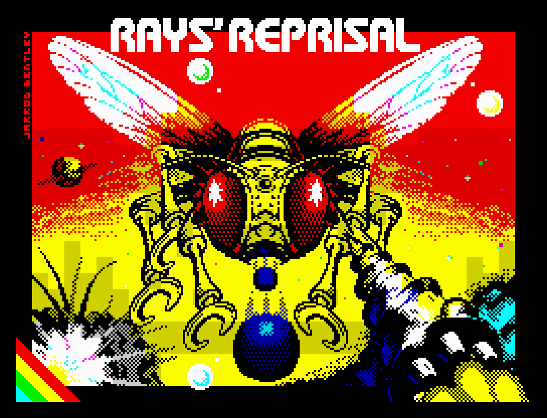 MMicrogames's tweet photo. ZX Spectrum game, "Rays' Reprisal" by the wonderful Luca Bordoni is now available on the MM Website!  Hurrah!  Fairly limited stock, so eat up!  :)  https://t.co/DZSE6hHFud https://t.co/6kWR59Ywwi