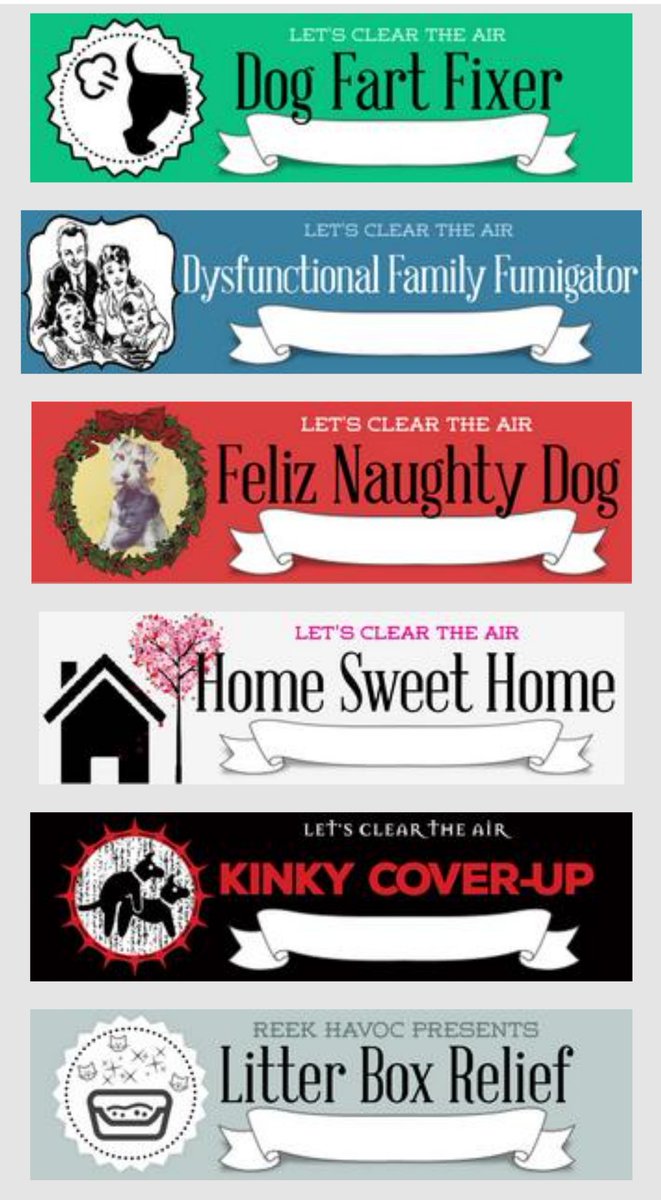 ReekHavocLLC's tweet photo. We have a candle for all your holiday needs: #shitshow survival, #dysfunctionalfamily fumigator #emotionalsupport candle, #dogfart fixer, and MORE! Get all the details at: https://t.co/W7wsjdB8ft https://t.co/2Mp0WtcFCG