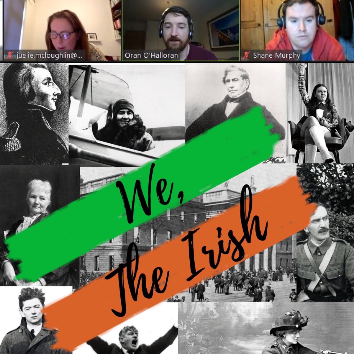StephenRyanCork's tweet photo. It was great to have one of our #MScDMCIT graduates @OranOHalloran give a fantastic online guest talk to the current cohort of masters students @CIT_ie this morning about building the brand for @wetheirishpod which has risen up to the top on history podcast charts in 15 countries https://t.co/Azbk2rs3BW