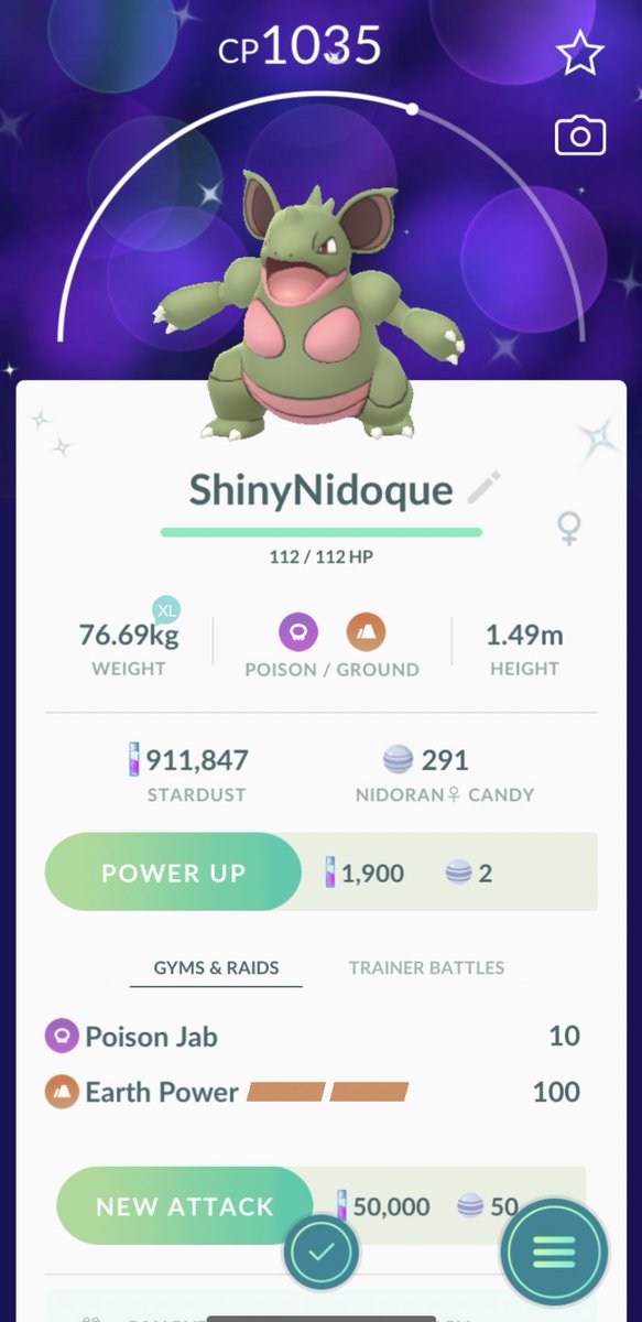 PokemonVipes's tweet photo. Caught myself a Shiny Nidoran, fully evolved her into Shiny Nidoqueen 

#Pokemon #Shiny #Nidoran #Nidoqueen https://t.co/8WTB6EsQmh
