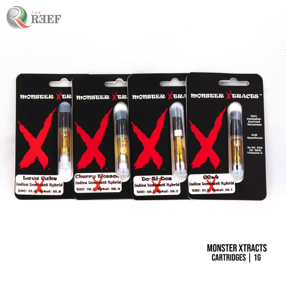 findthereef's tweet photo. @monster_xtracts Lava Cake, Cherry Blossom, Dosido &amp; GG#4 1G Cartridges….🤩🤤💨 https://t.co/Y2vNDv5PxO