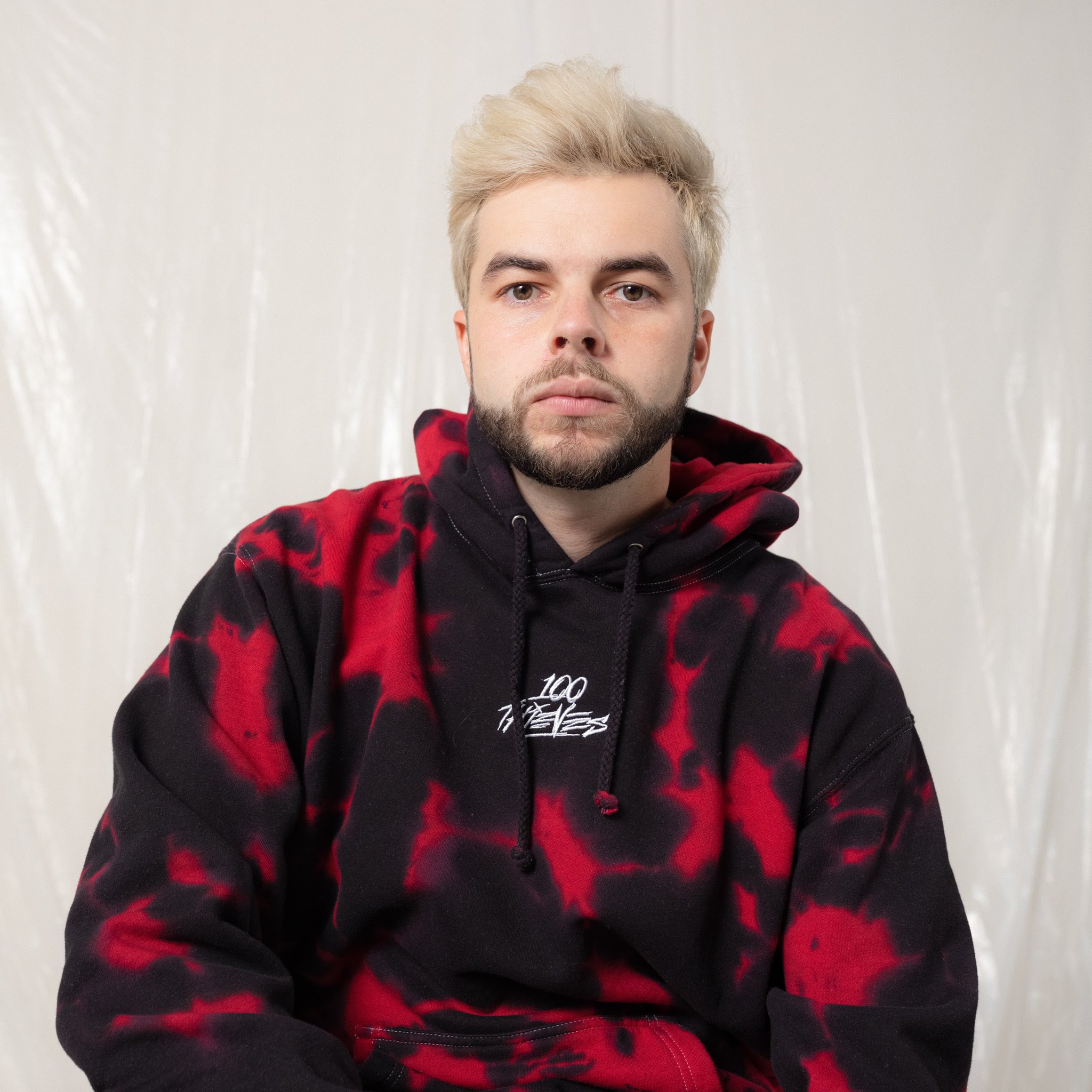 100t tie dye hoodie hotsell