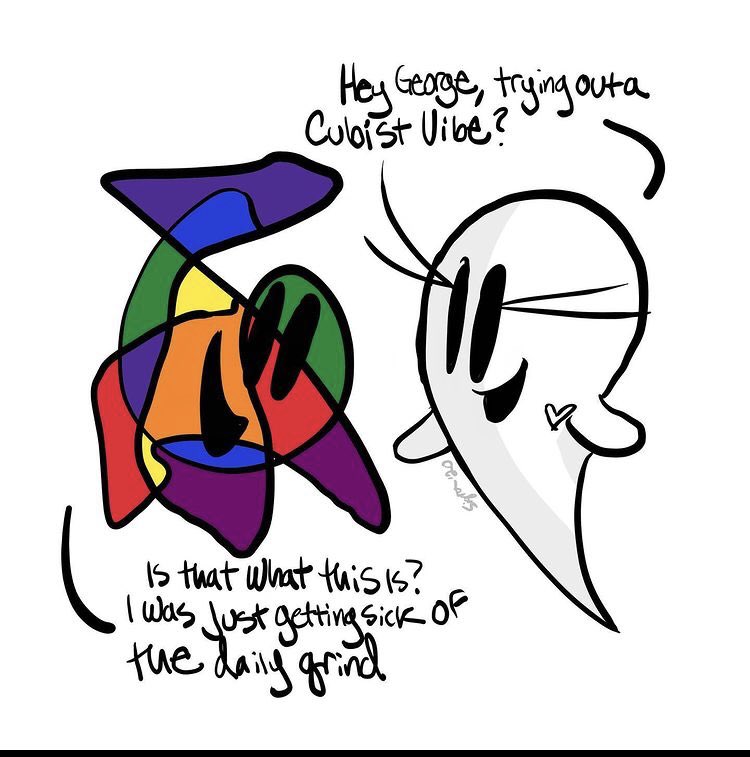 To start: I’m Sigra! I’m a classically influenced indie musician and artist. I work both solo and with my dear band  @MQBSco . I also sell handcrafted metalwork and resinwork on Etsy, keep a webcomic called Pine Overcoats draw on commission! You can find my links in bio.