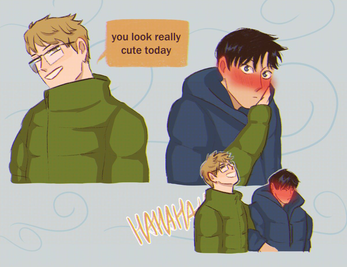 halfmoonslices's tweet photo. kageyama can't take compliments #tsukikage #kagetsuki https://t.co/V5trV4LHcy