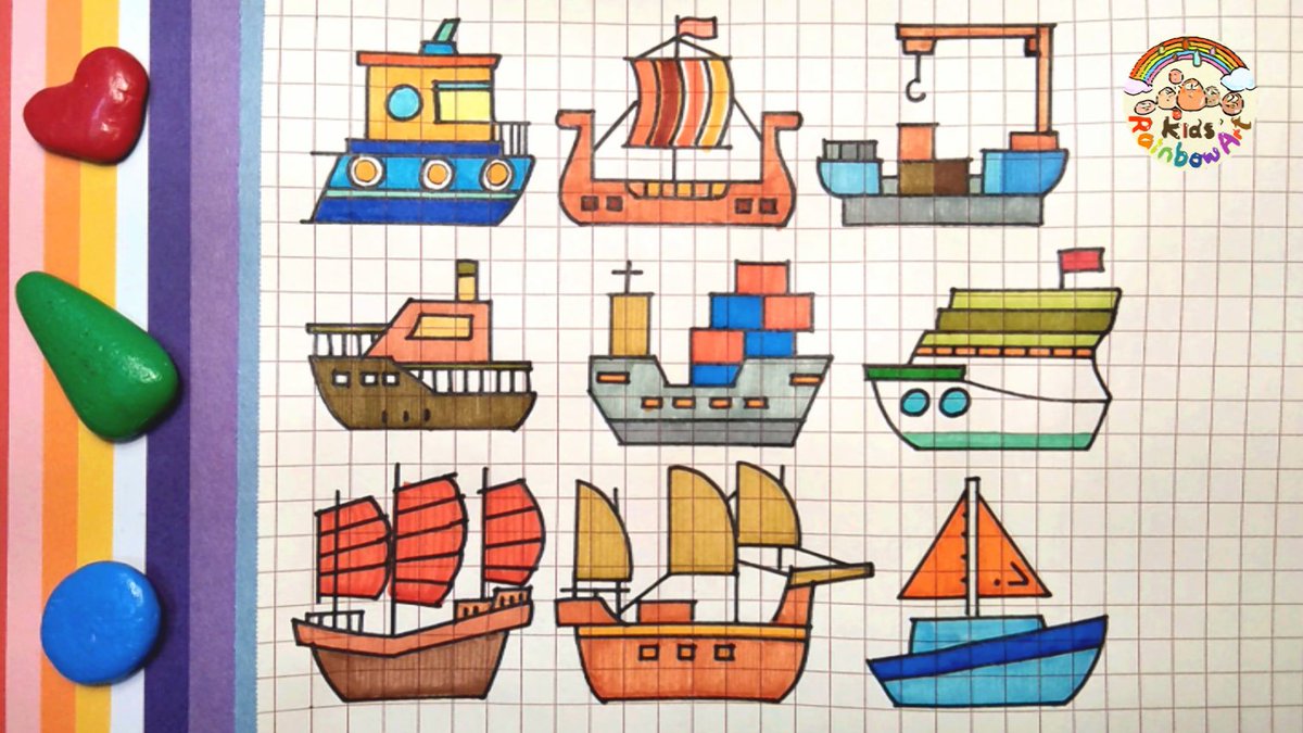 PopoWu1's tweet photo. Draw different boats ships,sailing ship, cargo ship, cruise ship 画不同的船：帆船货... https://t.co/CcBvm3Fbtc via @YouTube https://t.co/ypZGOrWqBu