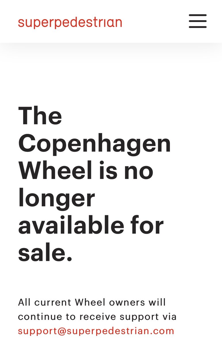 iWhisperer's tweet photo. RIP Copenhagen Wheel (2016-2020). Things have been quiet for some time at @Superpedestrian around their once highly sensationalized electric bike wheel and now it has been discontinued at a time when e-bikes are flourishing. 
cc @ebikereview

https://t.co/SIkThiHelF https://t.co/gimxrMjnDk