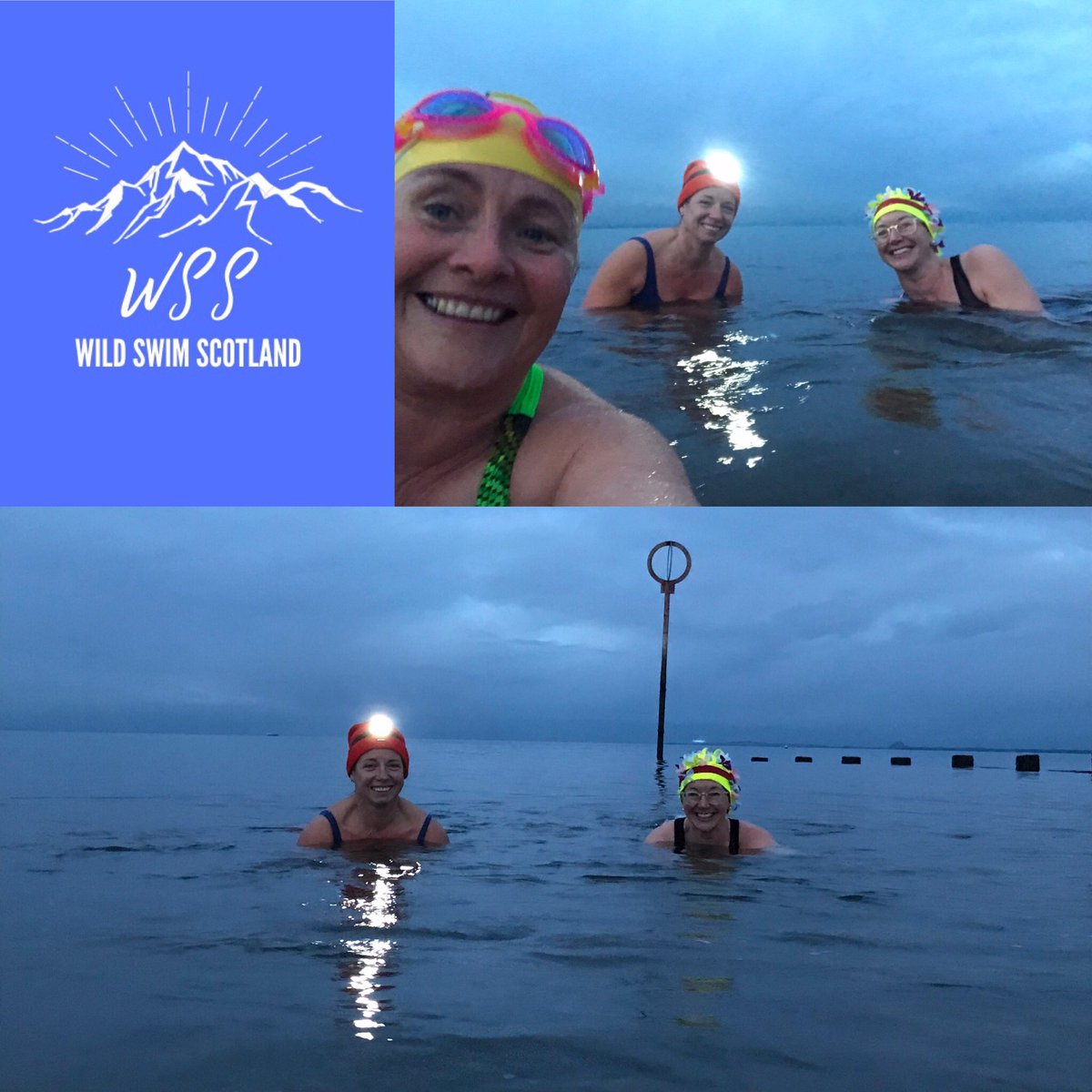 wildswimscot's tweet photo. Dusk Dipping at Portobello Beach with Urban Mermaids #wildswimscotland
#outdoorswimming
#outdoorswimmer
#outdoorswimmingsociety
#sharetheswimlove
#happyswimming
#wildswim
#swimwildandfree
#openwaterswimming
#openwaterswim
#fortheloveofswimming
#mywildswim

#winterswim https://t.co/zinZxsqRH9