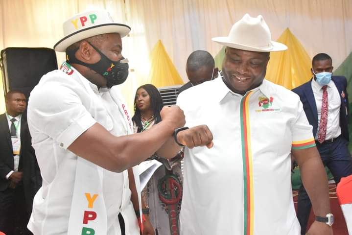 YPPNational's tweet photo. Images from our party's Special National Convention tagged "Ballot Revolution" held today at the ICC, Abuja. It's a new dawn as the YPP is restrategizing to be better positioned for the challenges ahead. Our new logo now has a hand holding leaves.

#BallotRevolution
#TakeItNow https://t.co/9LZX5IqBGf