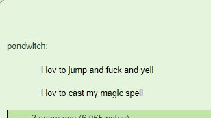 Some gems from my Vell tag on tumblr.