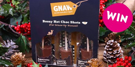 🎄 WIN A BOOZY INFUSED HOT CHOCOLATE GIFT SET 💕 
Alcohol-inspired hot chocolate shots with a touch of grown-up flavour to savour and enjoy.
For the chance to win, simply Follow Us &amp; RT!
gnawchocolate.co.uk 
#Win #Giveaway #Chocolate #Competition #GnawChocolate #HotChocolate