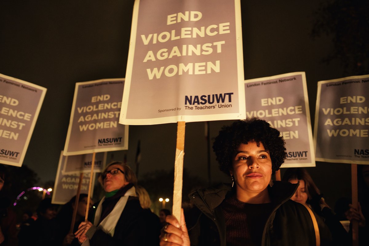 ManduReid's tweet photo. The #ReclaimTheNightMarch began in Leeds in 1977 as a protest against police telling women to stay inside to avoid getting raped or killed. The devastating irony of this, especially in 2020, is that many women &amp; girls are in as much peril within the home as outside. #16Days 
1/2 https://t.co/thIn0nr1uv