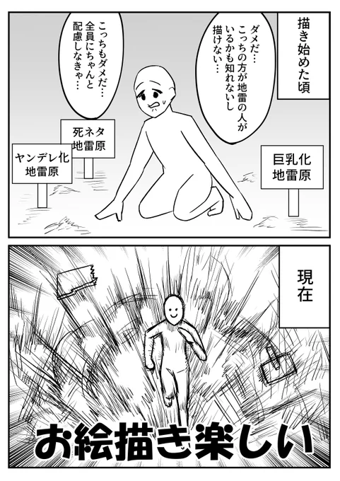 1日1個お絵描き
地雷原を走り抜けろ 