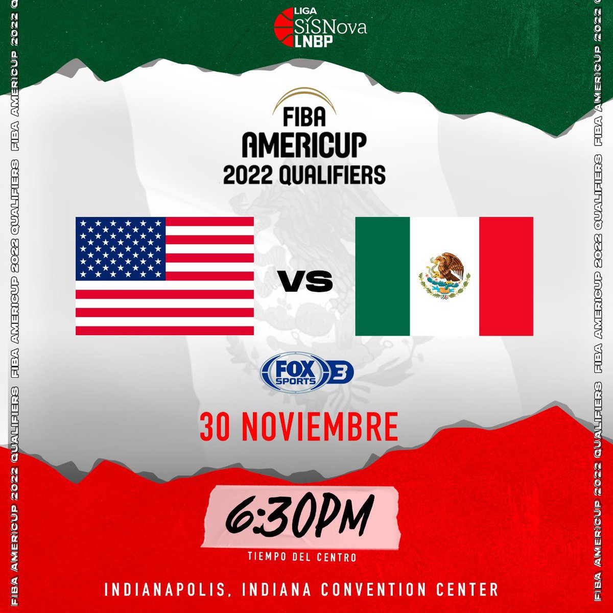 LNBPoficial's tweet photo. #HORARIOS 🏀🇲🇽🇺🇸🇵🇷
@americup
En VIVO x 📺 #FoxSport3
@CONADE @sisnovamx @valuegf #méxico #puertorico #usa
@LNBPoficial https://t.co/KTaHvQuBiP