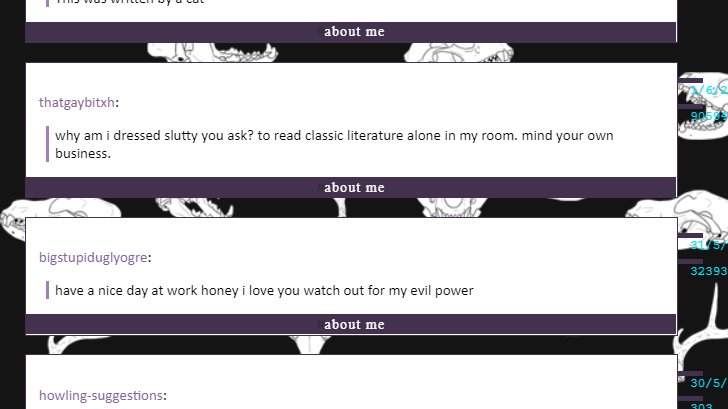 Some gems from my Vell tag on tumblr.