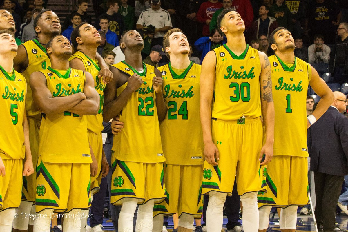 pconnaughton's tweet photo. Tuning into the @NDmbb tonight like...☘️ https://t.co/5ljPZH2Eel