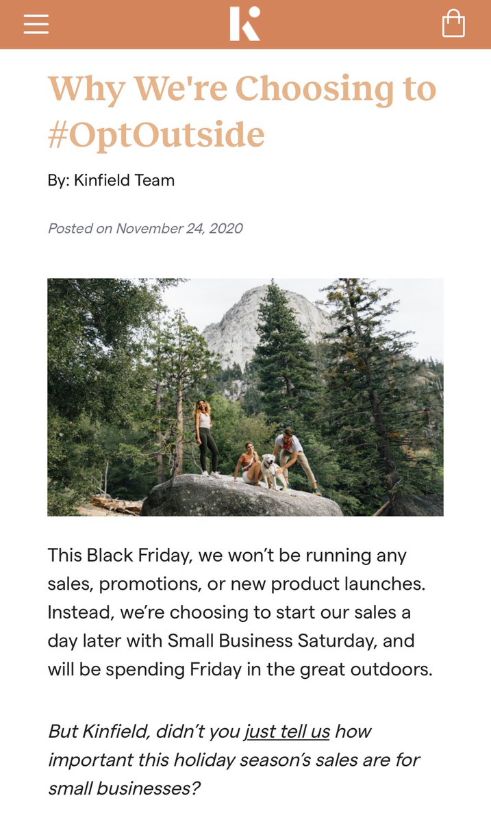 “As a sustainable brand, the mass consumption that deep sales encourage hasn’t always sat well with us. We’d prefer that you buy things as you need them, and invest in quality products that does the job right the first time (hi!)”.I couldn’t appreciate this more 