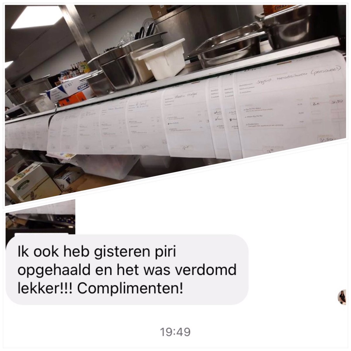 christaderuiter's tweet photo. Of de herintroductie van onze befaamde Kip Piri Piri een succes is? Oordeel zelf ๐๐๐
#debontewever #klepvolbonnen #enberichtjes #piripiri #restaurantdapper https://t.co/iNLcx4fSvy