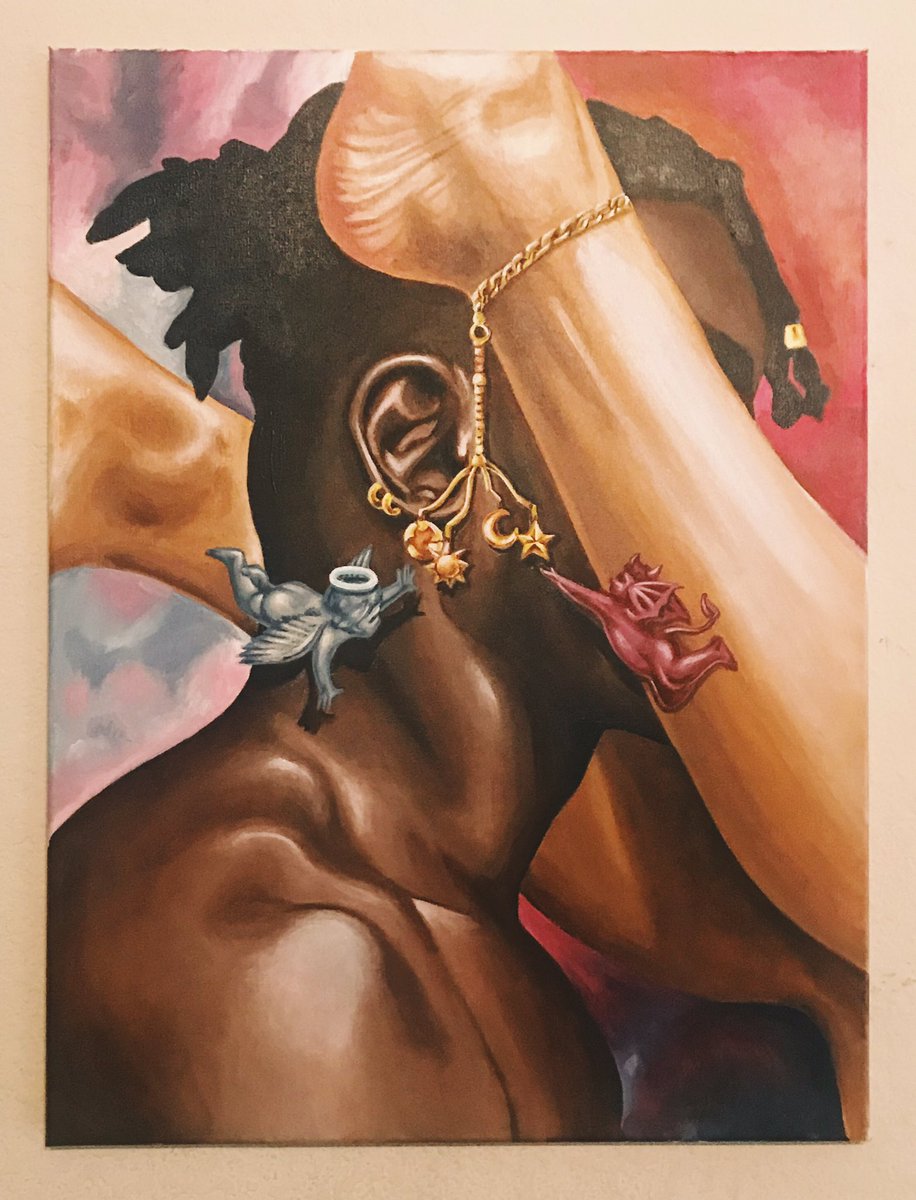 hueydynamite's tweet photo. Sensual Lullaby, 18x24 w/ Acrylic https://t.co/o7UvhZFJ5E