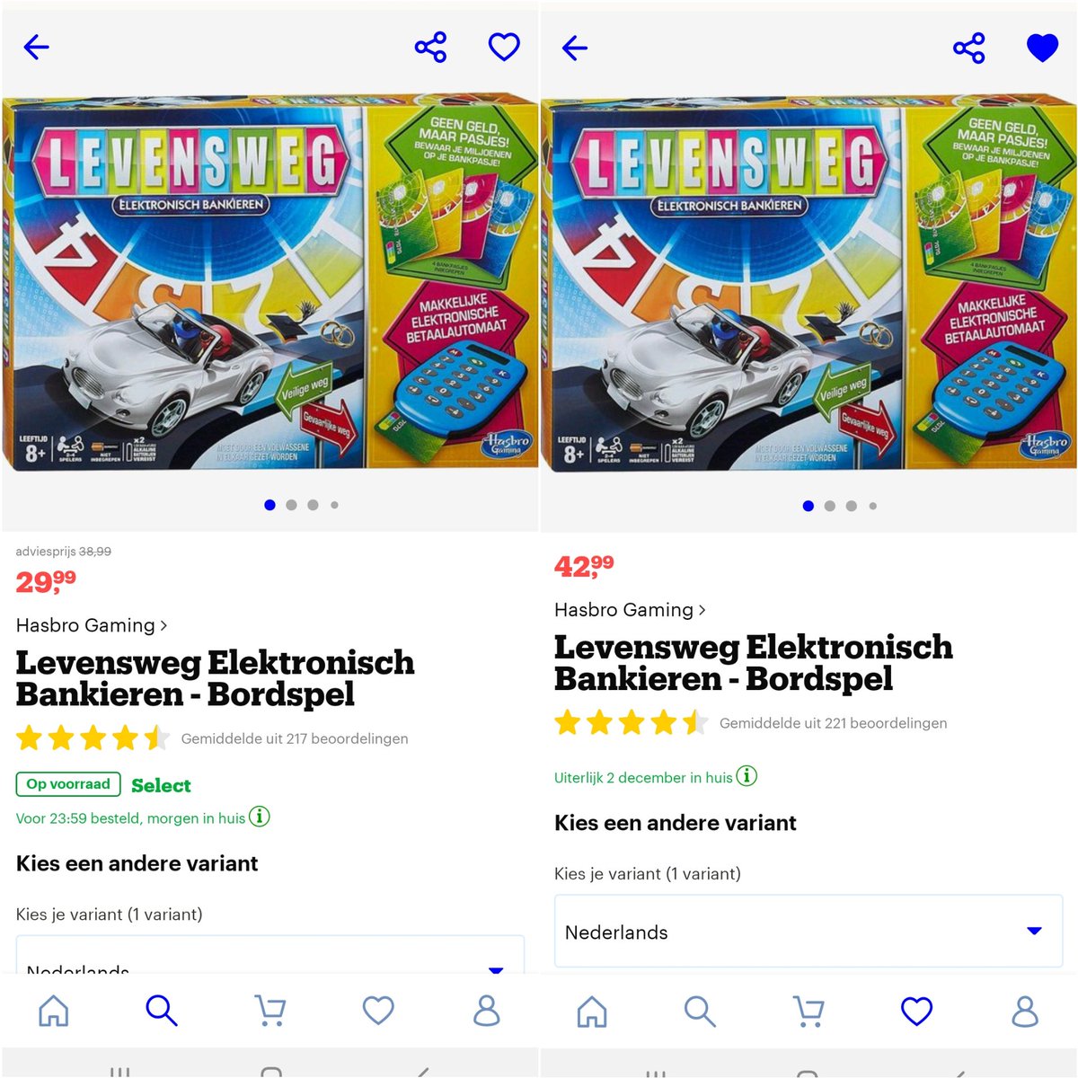 Weer zo'n heerlijke deal via <a href="/bol_com/">bol</a> , 30% prijsstijging in 6 dagen tijd bij aanbieder <a href="/SinQel/">SinQel.com</a> , speciaal voor #BlackFriday of gewoon ivm de feestdagen 🤪