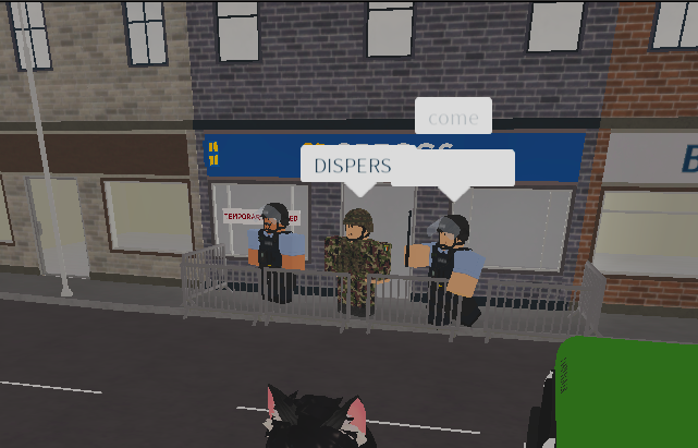 Tensions rose in Glaslough this evening as controversy surrounding the business "Greggs" has inspired protests, with some turning violent.

The Defence Forces and Garda Síochána have been seen on high alert and patrol the area actively.