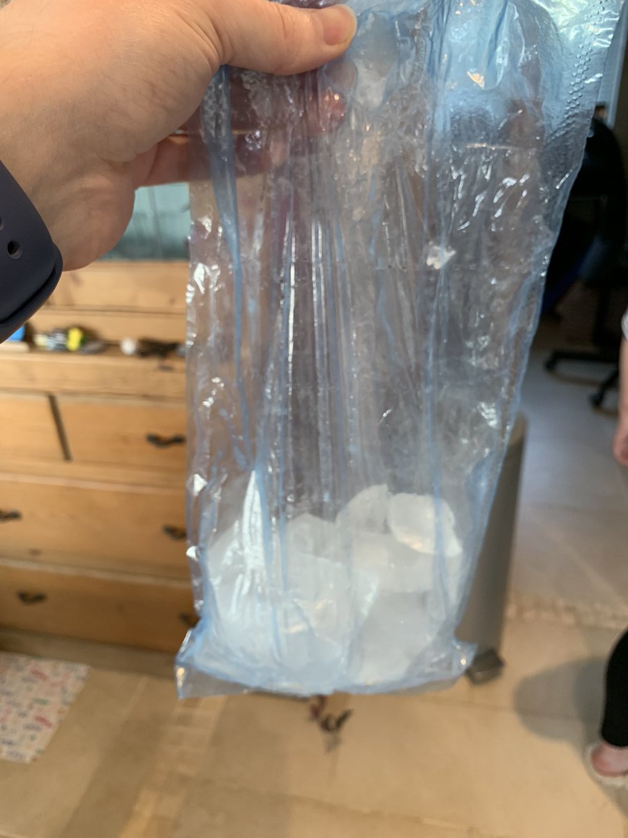 sambason's tweet photo. I was today years old when I learned you’re not supposed to just rip ice cubes out of their bag. https://t.co/MxgA7VOEZ3