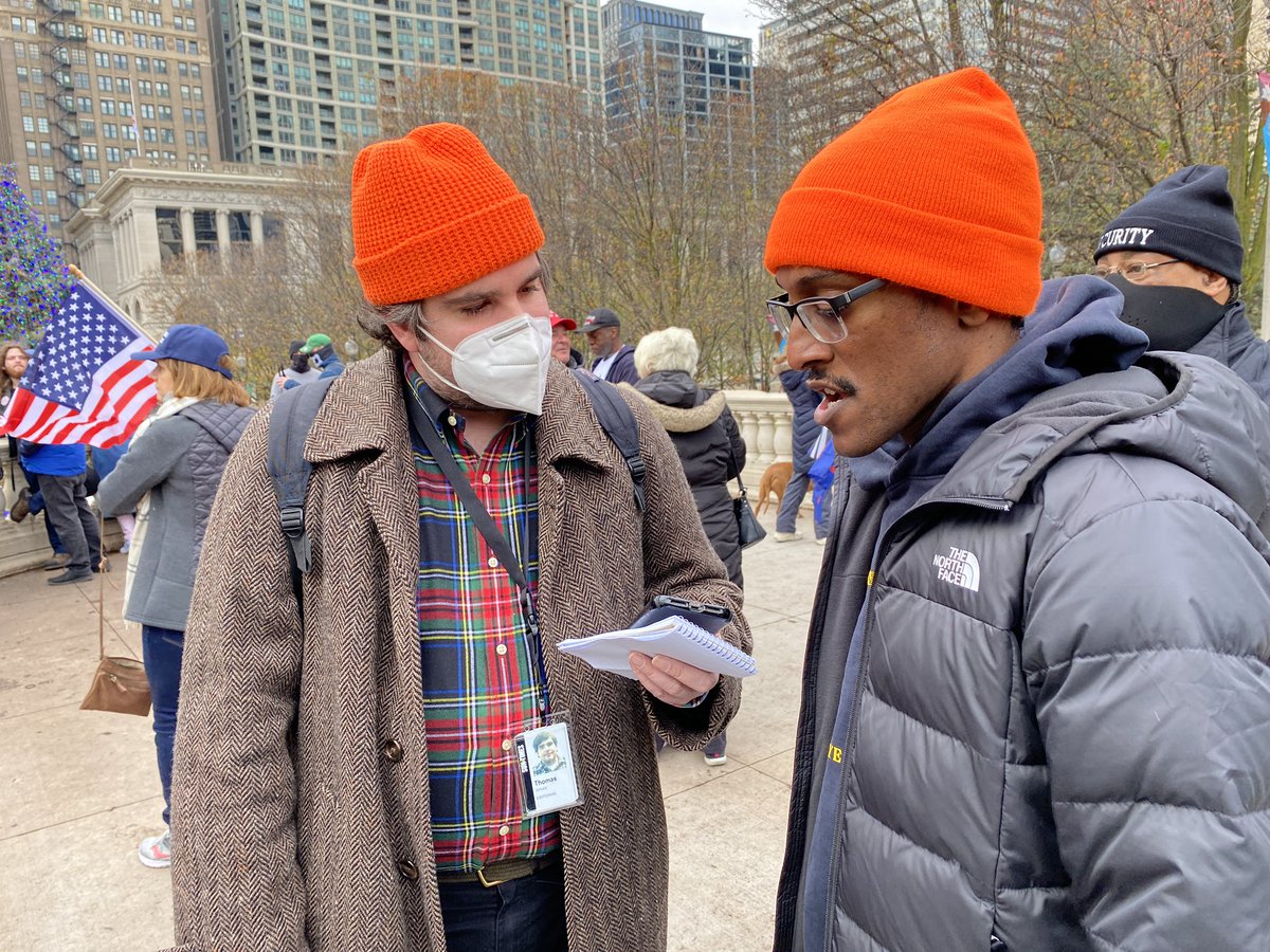 We had a tremendous crowd, and marched through Chicago in a mass-act of civil disobedience.