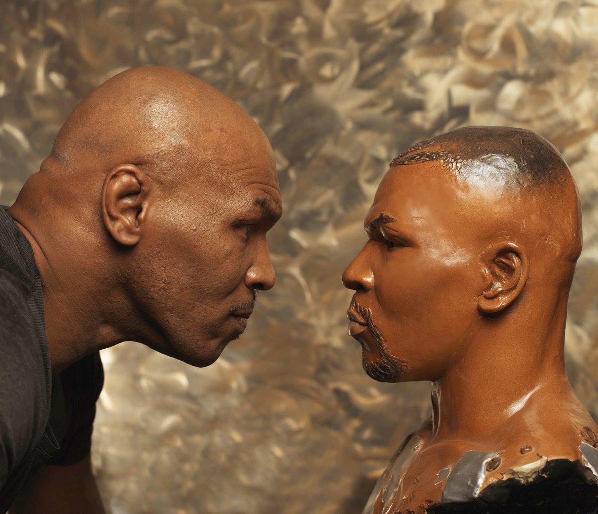Jbseckler's tweet photo. HE'S BACK @MikeTyson 
SCULPTURES 🗿🥊❤
#MikeTyson #sculpture #art #Passion #love #❤ #🥊 https://t.co/Itect7jEg7