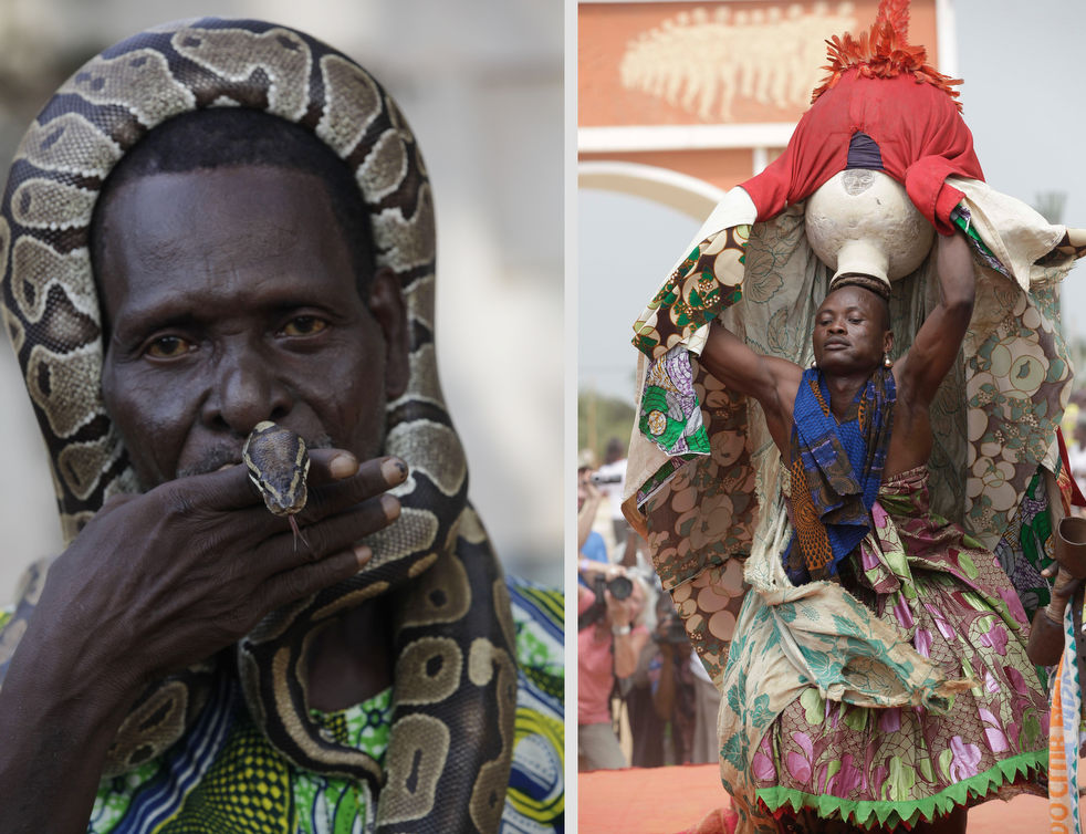 Fon People.The Fon are primarily found in the Republic of Benin. They are renowned for founding the powerful Dahomey Empire, with the all female Mino warriors (Dahomey Amazons). The Fon are also the originators of the Vodun (Voodoo) religion.