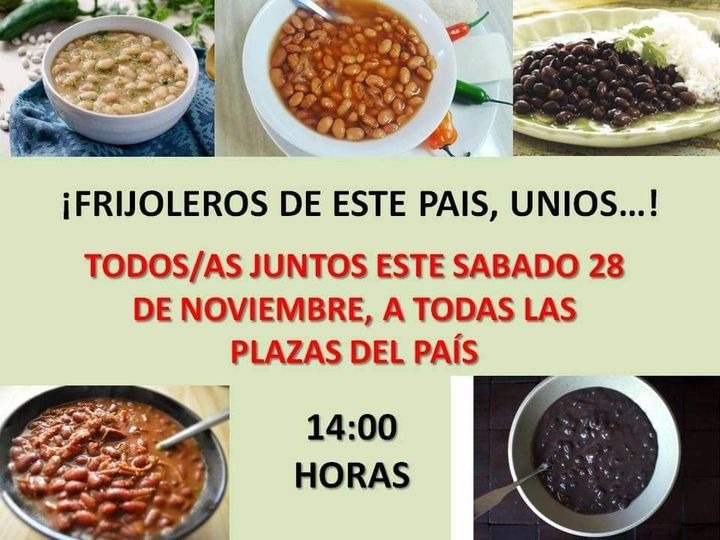 I started this thread way too late, so I'll add updates on what has happened since last Saturday once I'm in the plaza. In the meantime, enjoy these bean-related calls for protests. Bean-related protest signs will probably be the feature of my reporting today...