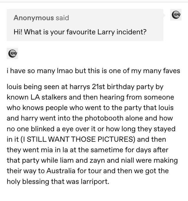 Harry's 21st birthday receipt and an article reaffirming lairport. Connect the dots