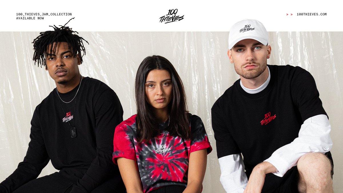 100Thieves's tweet photo. 100 Thieves Jam Collection
Available Now
https://t.co/8q3ChC9nnc https://t.co/S8bk0WlGHg