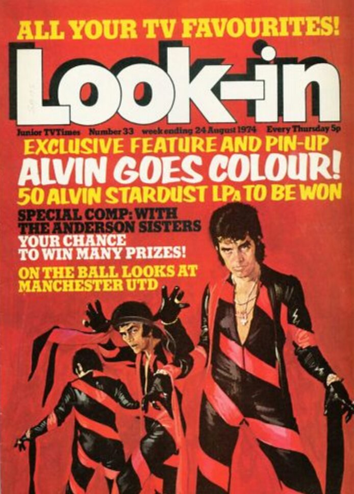 Pop stars regularly featured on the Look-In cover. Pop magazines like Smash Hits had yet to launch so Look-in had the pre-teen music market pretty much to itself for many years.