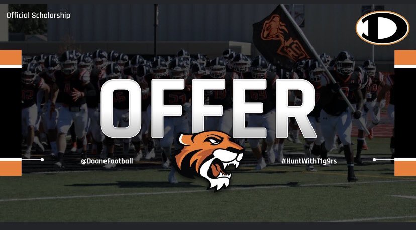 Thank you @DoaneAdmissions  and <a href="/DoaneFootball/">DoaneFootball</a>  for the opportunity to play at the next level. 🙌🏻